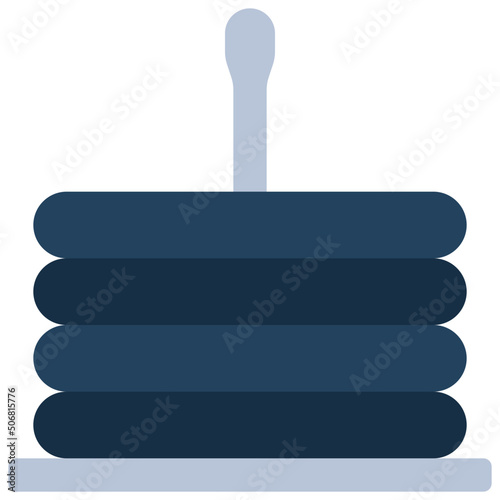 Weight Plate Stack Icon
