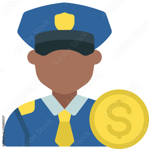 Police Officer Bribe Icon