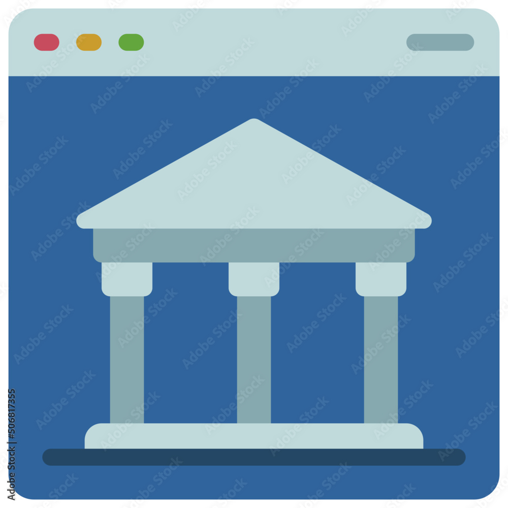 Online Banking Website Icon Online Banking Website Icon