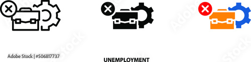 Unemployment icon , vector illustration