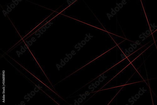 Abstract black with red lines, triangles background modern design. Vector illustration EPS 10.