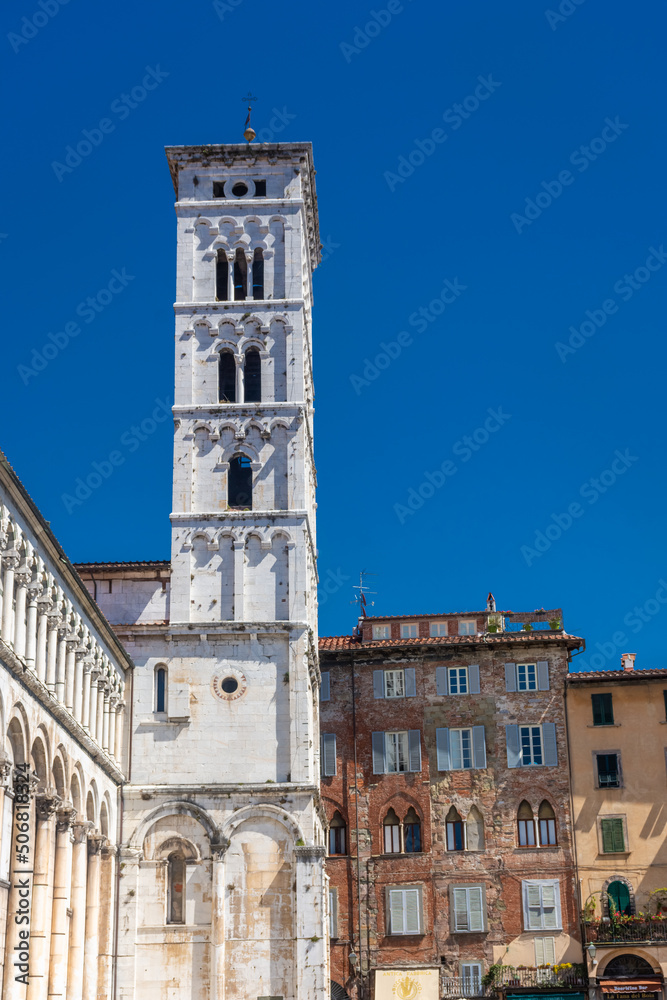 Belltower of San Michele  Church, Lucca, Italy