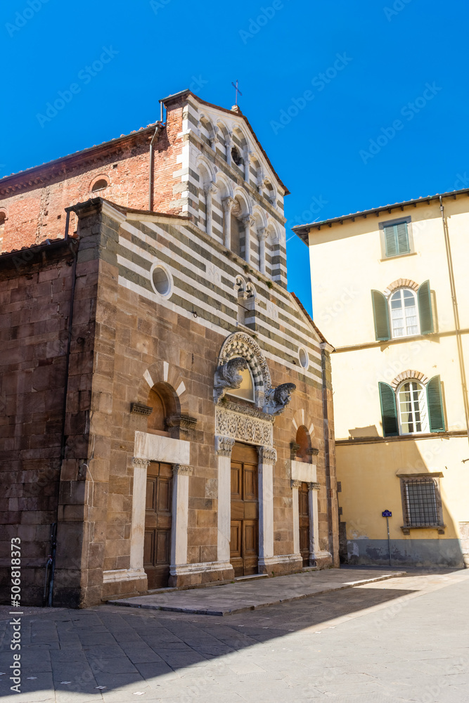 Church in Lucca historic center,  Tuscany, Italy