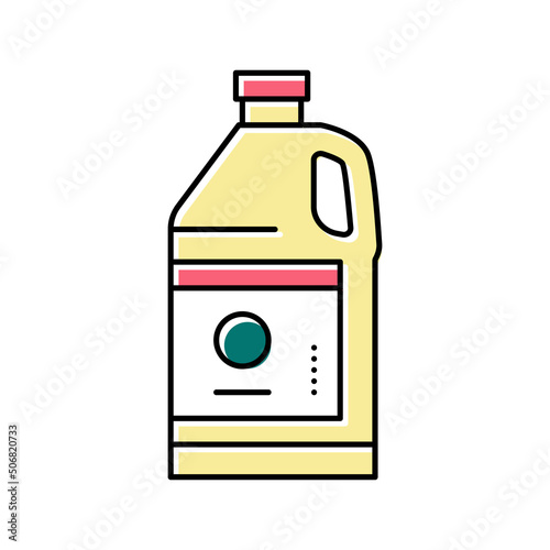 resin bottle color icon vector illustration