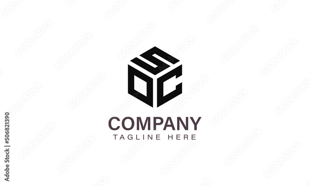 Letter SOC Logo, Three Letter Logo, Alphabet S O C Hexagon Shape Vector Icon Template Letter SOC Logo, Three Letter Logo, Alphabet S O C Hexagon Shape Vector Icon Template
