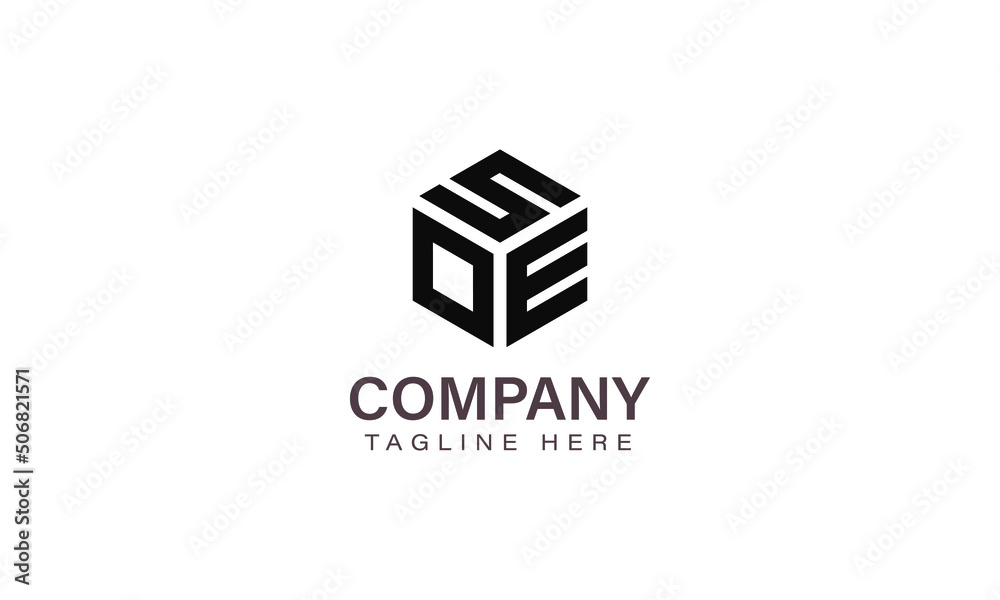 Letter SOE Logo, Three Letter Logo, Alphabet S O E Hexagon Shape Vector Icon Template Letter SOE Logo, Three Letter Logo, Alphabet S O E Hexagon Shape Vector Icon Template