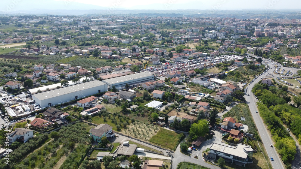 Fototapeta premium Riprese aeree Fiera Agricoltura Lanciano