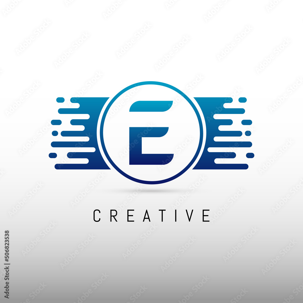 Initial Letter E Logo Template Design.Creative Letter E Logo Design. Initial Letter E Logo Template Design.Creative Letter E Logo Design.