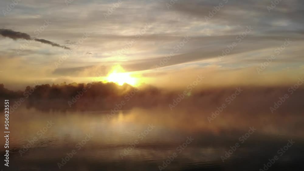 Amazing morning sunset on the river. Supboarding Amazing morning sunset on the river. Supboarding