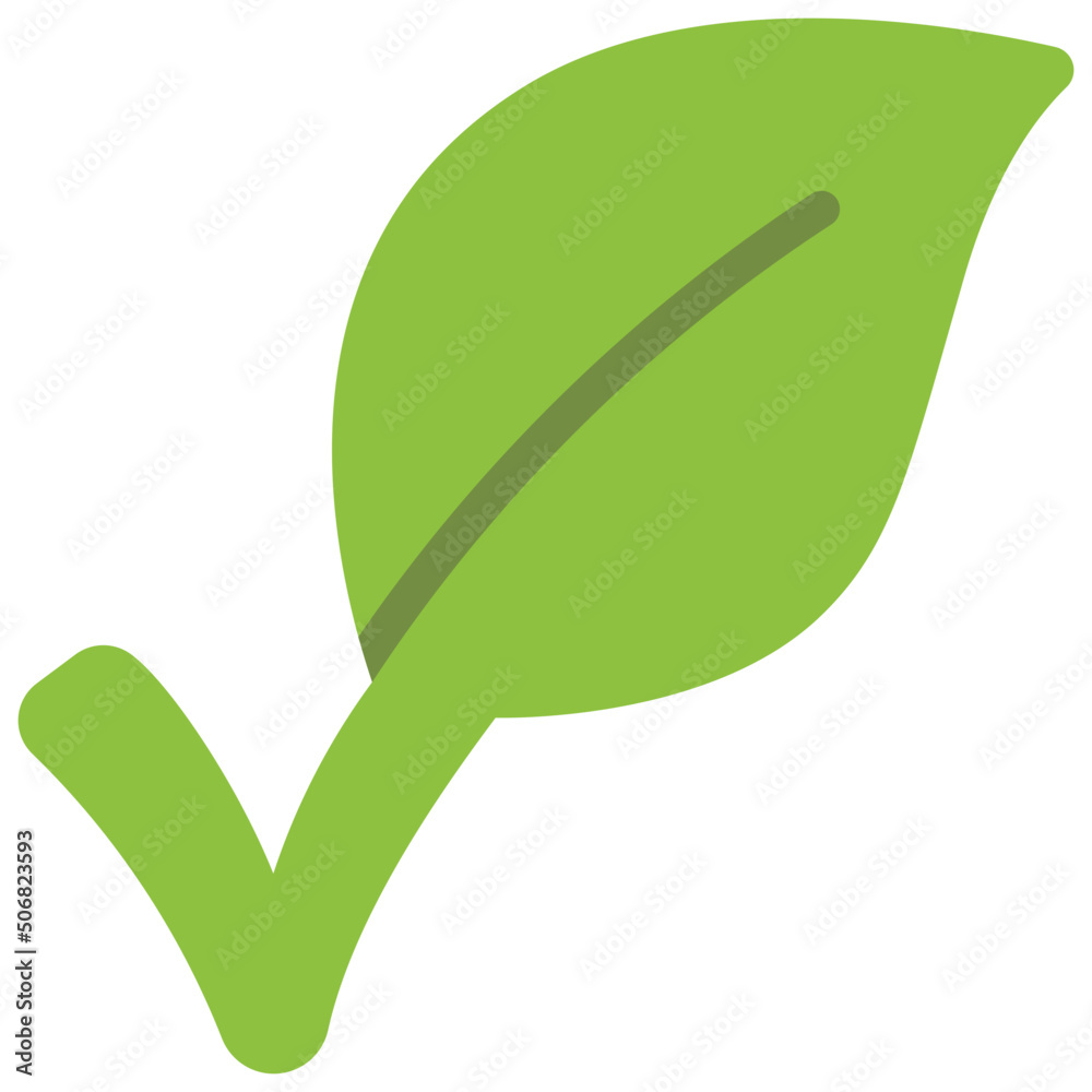 Leaf Tick Icon Leaf Tick Icon