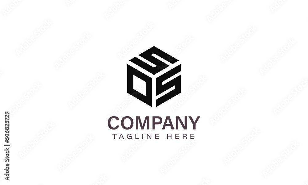 Letter SOS Logo, Three Letter Logo, Alphabet S O S Hexagon Shape Vector Icon Template Letter SOS Logo, Three Letter Logo, Alphabet S O S Hexagon Shape Vector Icon Template