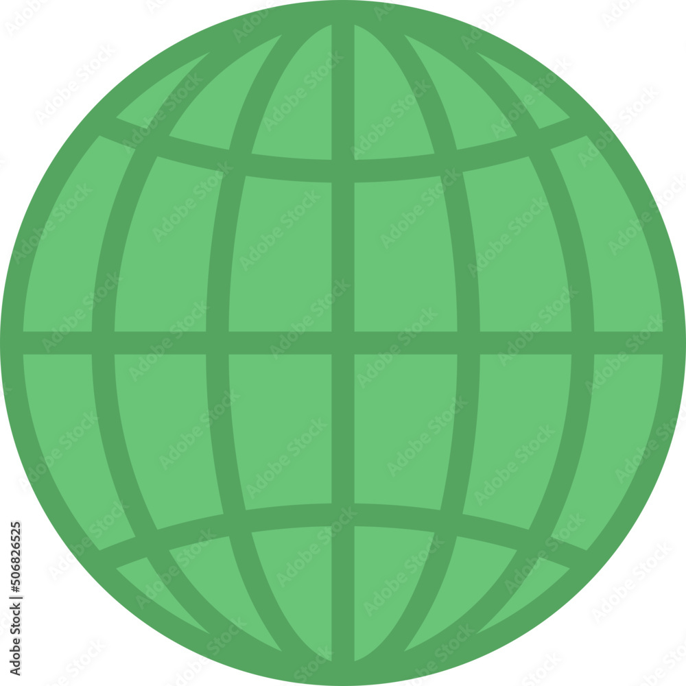 Globe Grid Icon Globe Grid Icon