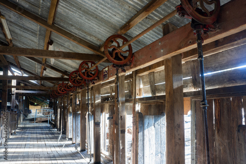 Old disused woolshed at Jondaryan in Southern Queensland, Australia. photo