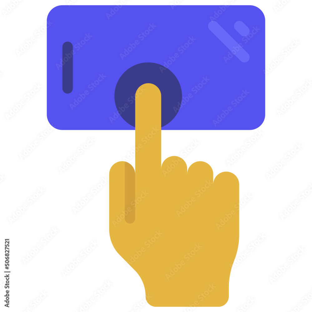 Obraz premium Press On Phone Icon