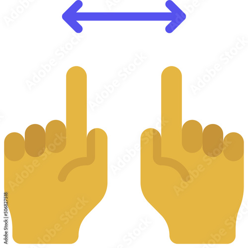Two Hands Move Outwards Icon