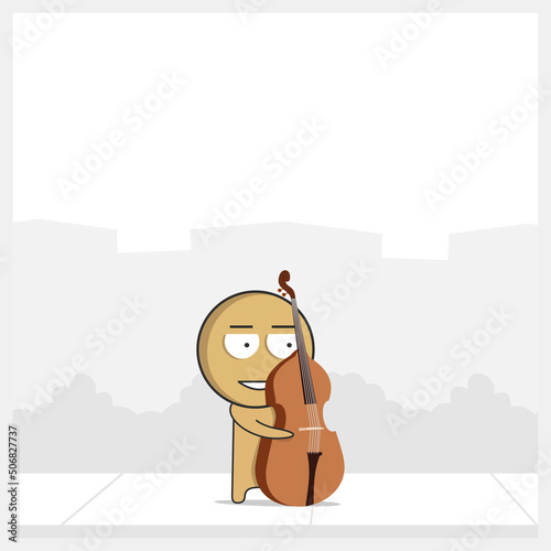 Man with double bass