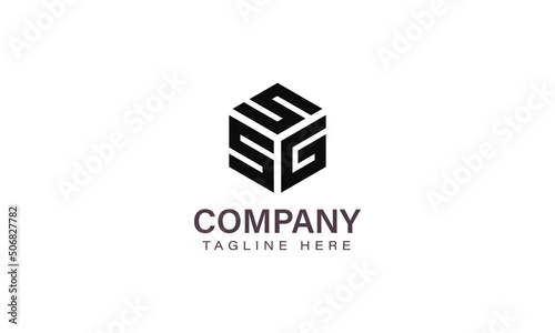 Letter SSG Logo, Three Letter Logo, Alphabet S S G Hexagon Shape Vector Icon Template