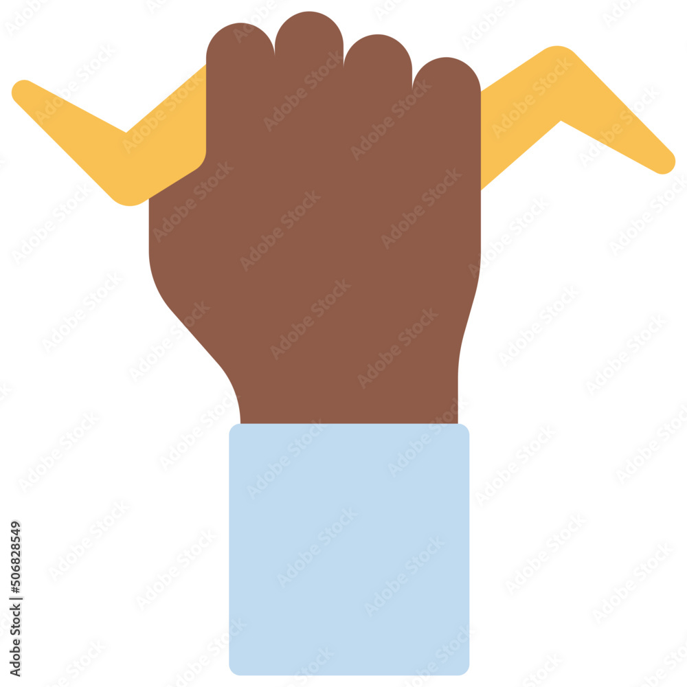 Obraz premium Power Hand Icon