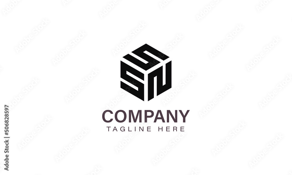 Letter SSN Logo, Three Letter Logo, Alphabet S S N Hexagon Shape Vector Icon Template Letter SSN Logo, Three Letter Logo, Alphabet S S N Hexagon Shape Vector Icon Template