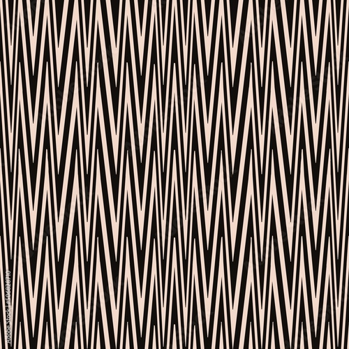 Illustration African tribal zigzag drawing line shape traditional mud cloth color seamless pattern background. Use for fabric, textile, interior decoration elements, upholstery, wrapping.