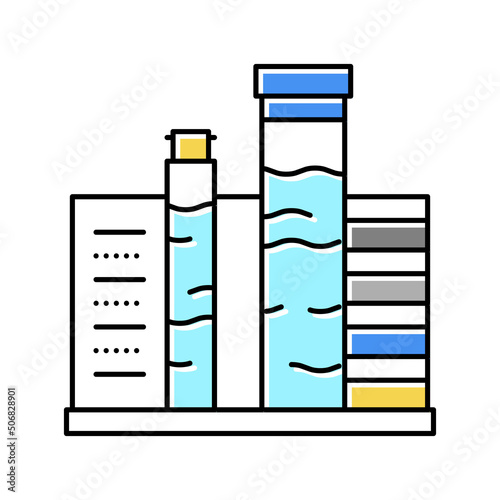 pool water testing and balancing color icon vector illustration photo