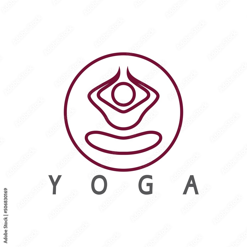 logo design of people doing yoga symbol icon illustration vector logo design of people doing yoga symbol icon illustration vector