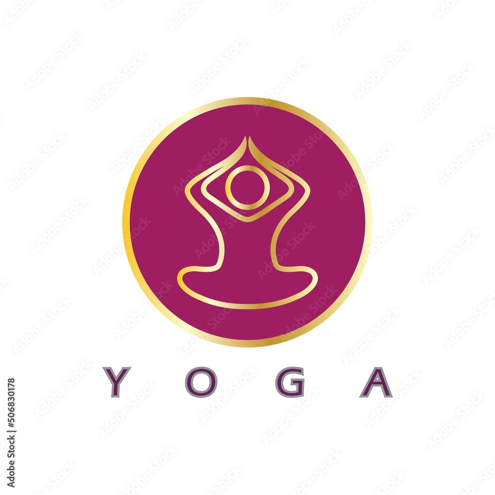 logo design of people doing yoga symbol icon illustration vector logo design of people doing yoga symbol icon illustration vector
