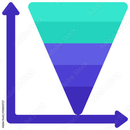 Upside Down Triangle Chart Icon Free Download Upside Down Triangle Chart Icon - GFXLoad