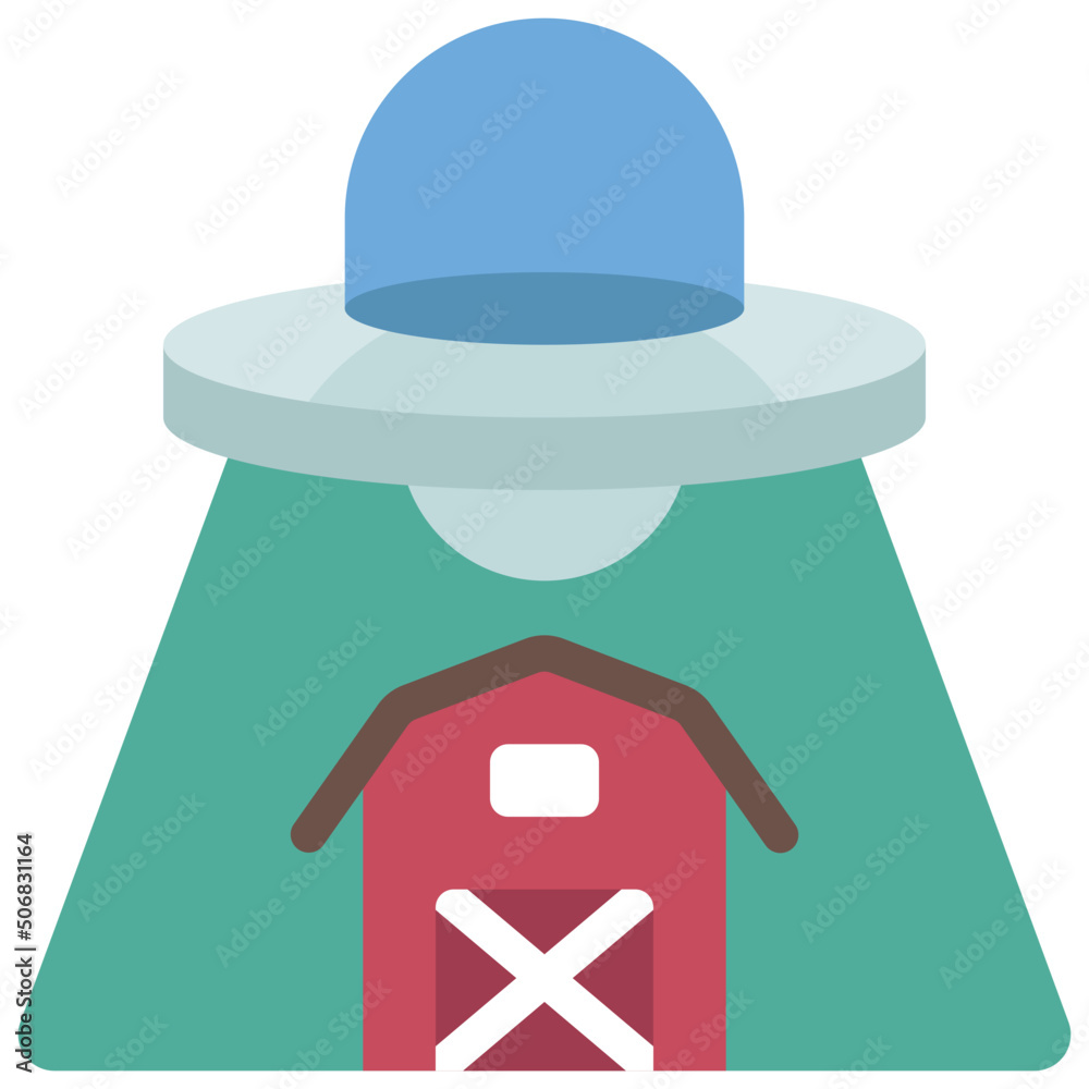 Alien Taking Barn Icon