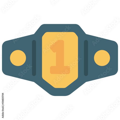 Number One Belt Trophy Icon