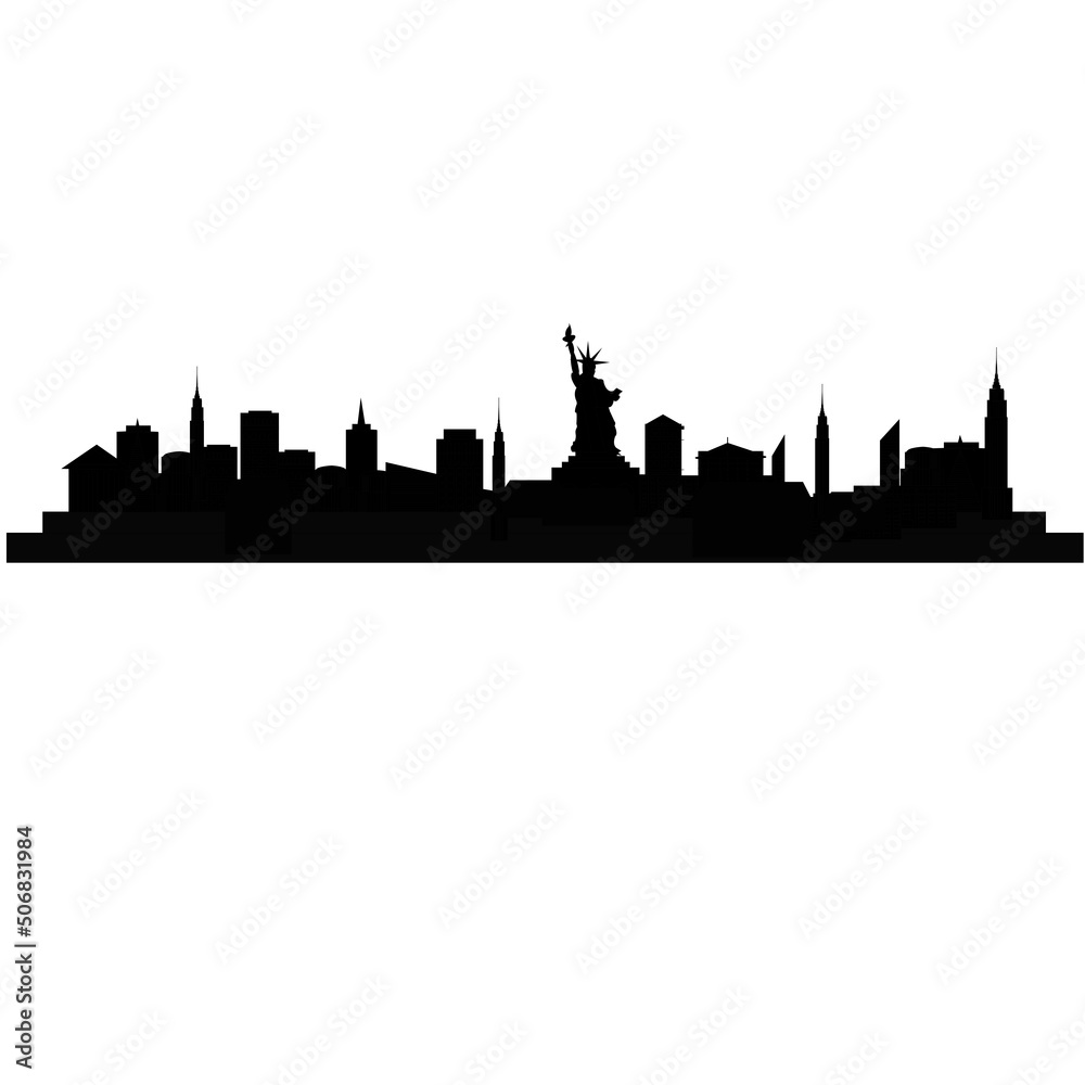 City Skyline of New York, USA