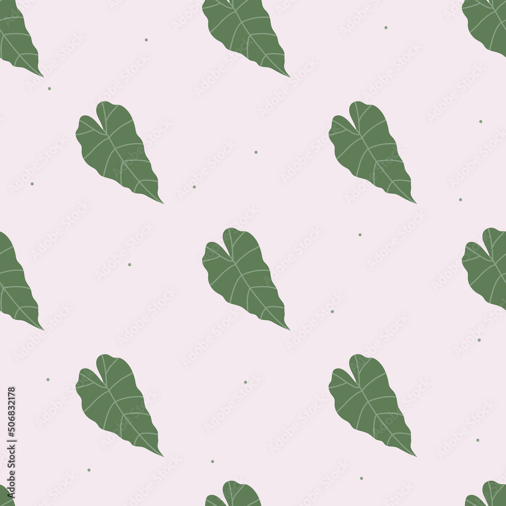 Fototapeta premium Vector flat hand drawn seamless pattern