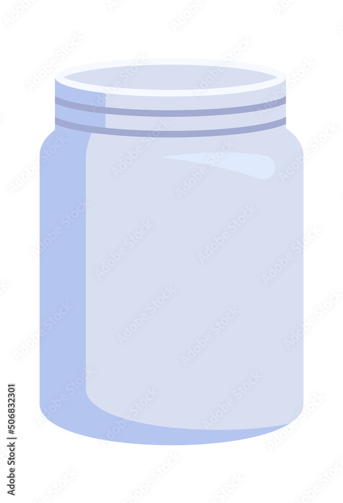Glass jar icon. Vector illustration Glass jar icon. Vector illustration