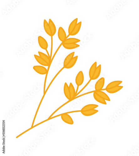 Oat sprout icon. Vector illustration