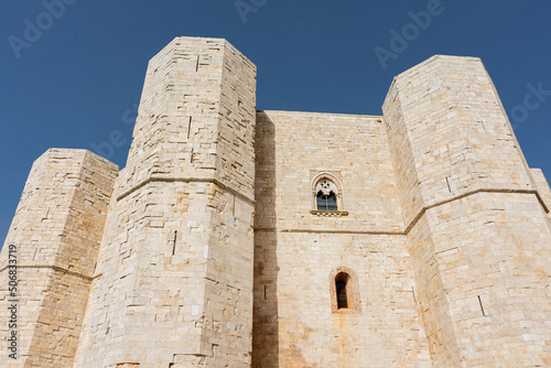 Castel del Monte   Castle of the Mountain   ancient World Heritage Site castle on a hill in Andria  Apulia  Italy