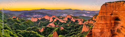 Las Medulas, a Roman gold-mining site. UNESCO world heritage in Castile and Leon, Spain