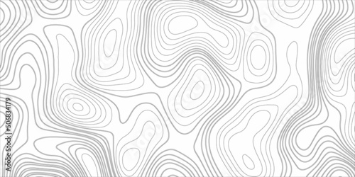 Abstract background with vector monochrome seamless pattern, curved lines, black & white background. Topographic background and texture Wavy backdrop. Cardboard. paper texture and geometric design .