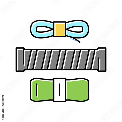 over grips tennis accessory color icon vector illustration