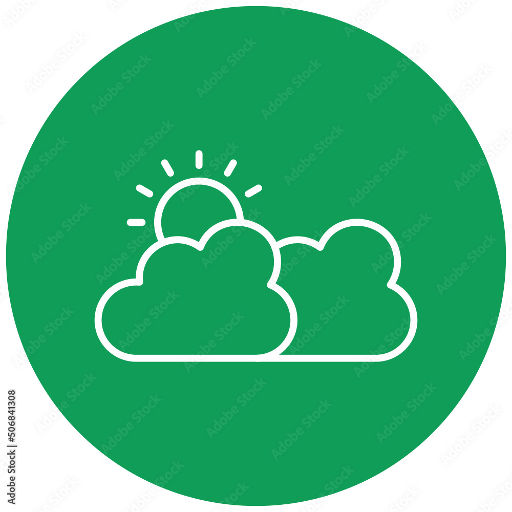 Clouds And Sun Icon