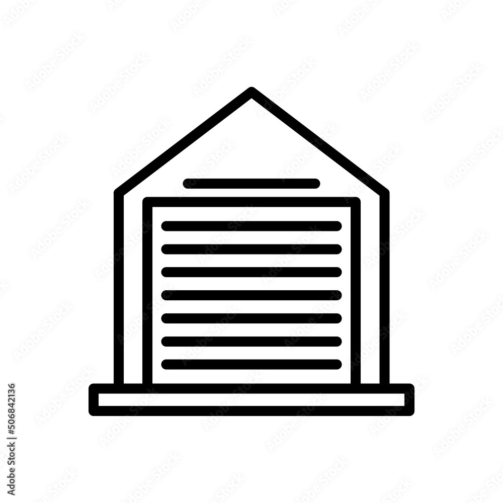garage new icon simple vector garage new icon simple vector