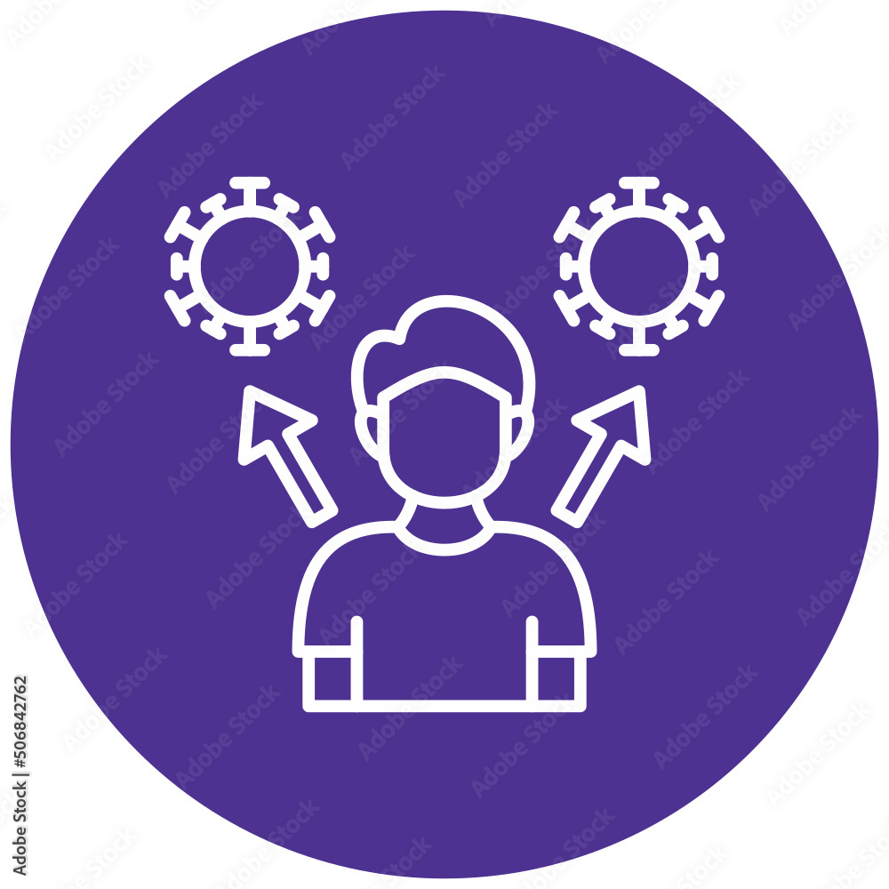 Virus Transmission Icon Virus Transmission Icon