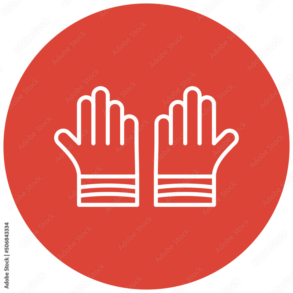 Fire Fighter Glove Icon Fire Fighter Glove Icon