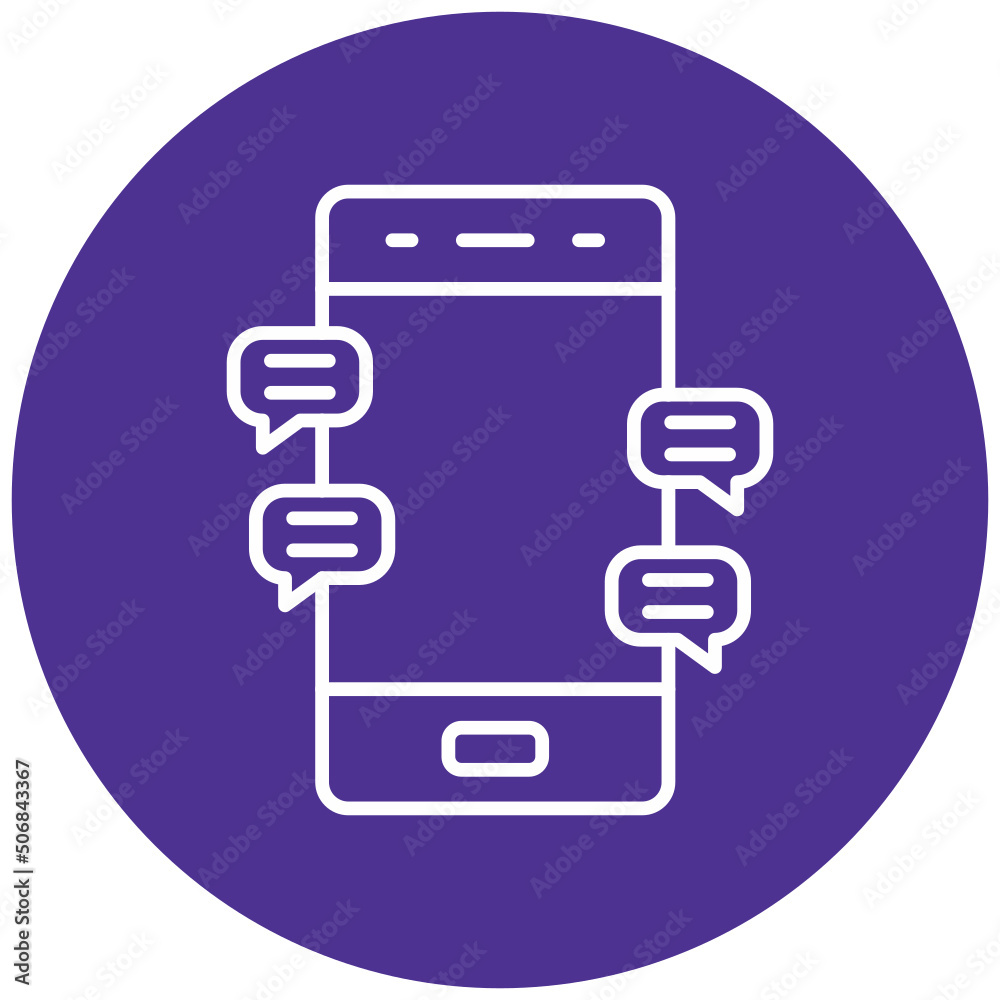 Mobile Chat Icon Mobile Chat Icon