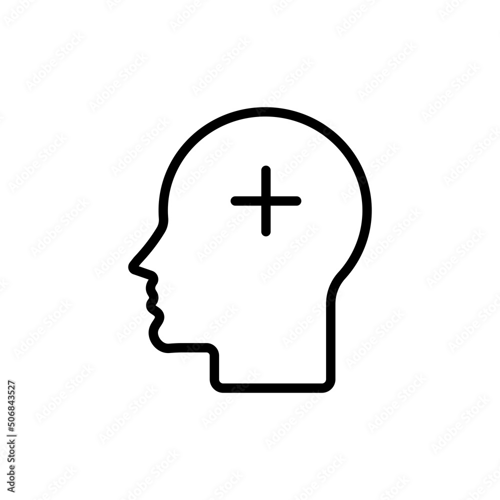 Head plus icon Head plus icon