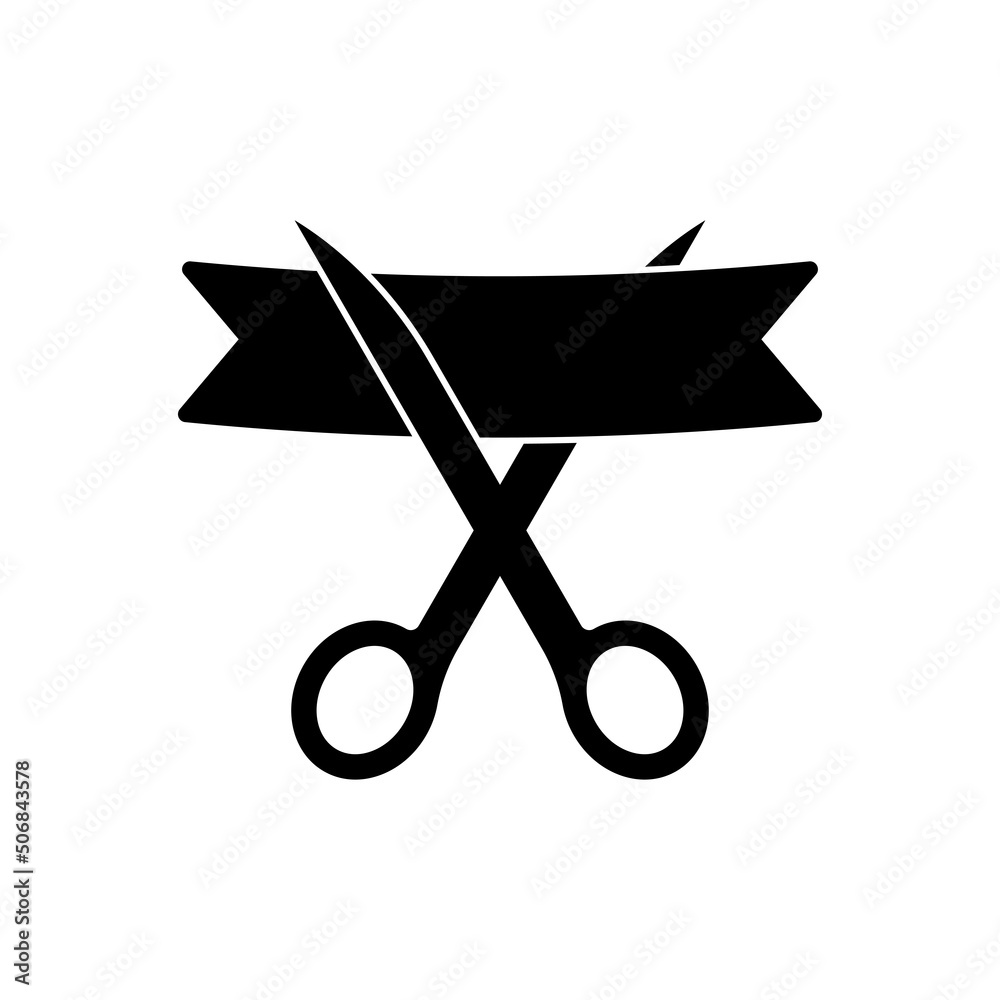 Scissors opening icon