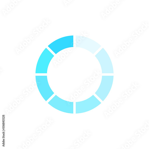 Loading vector blue icon