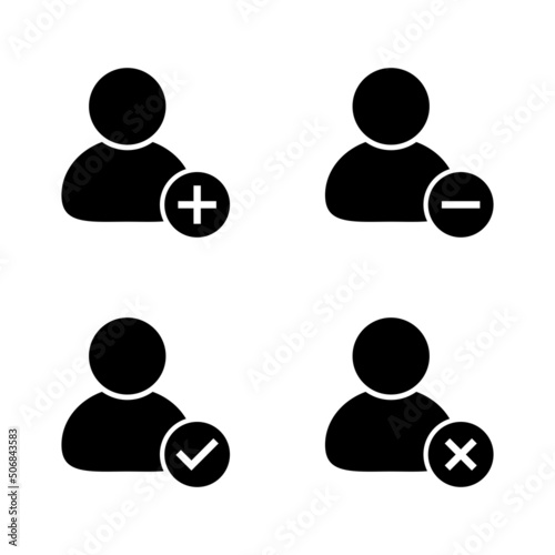 User add and delete icon