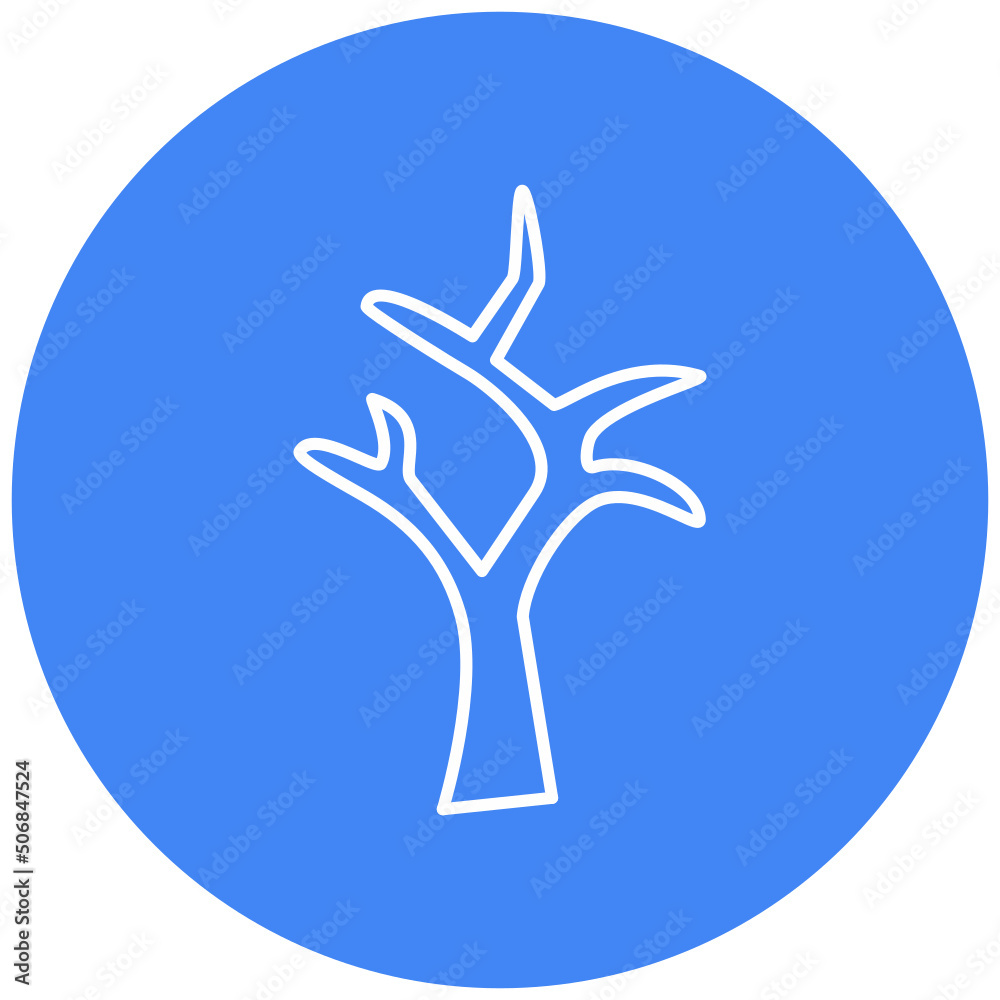 Obraz premium Dry Tree Icon
