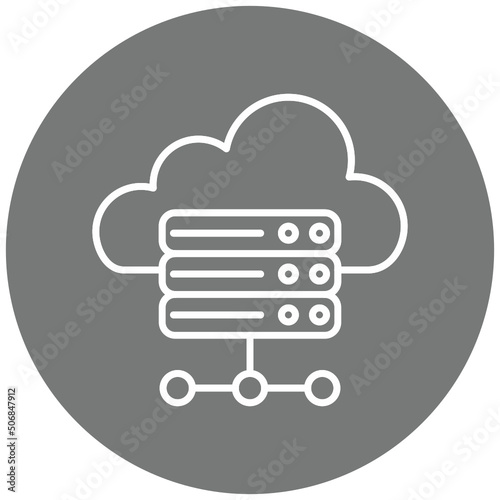 Cloud hosting Icon