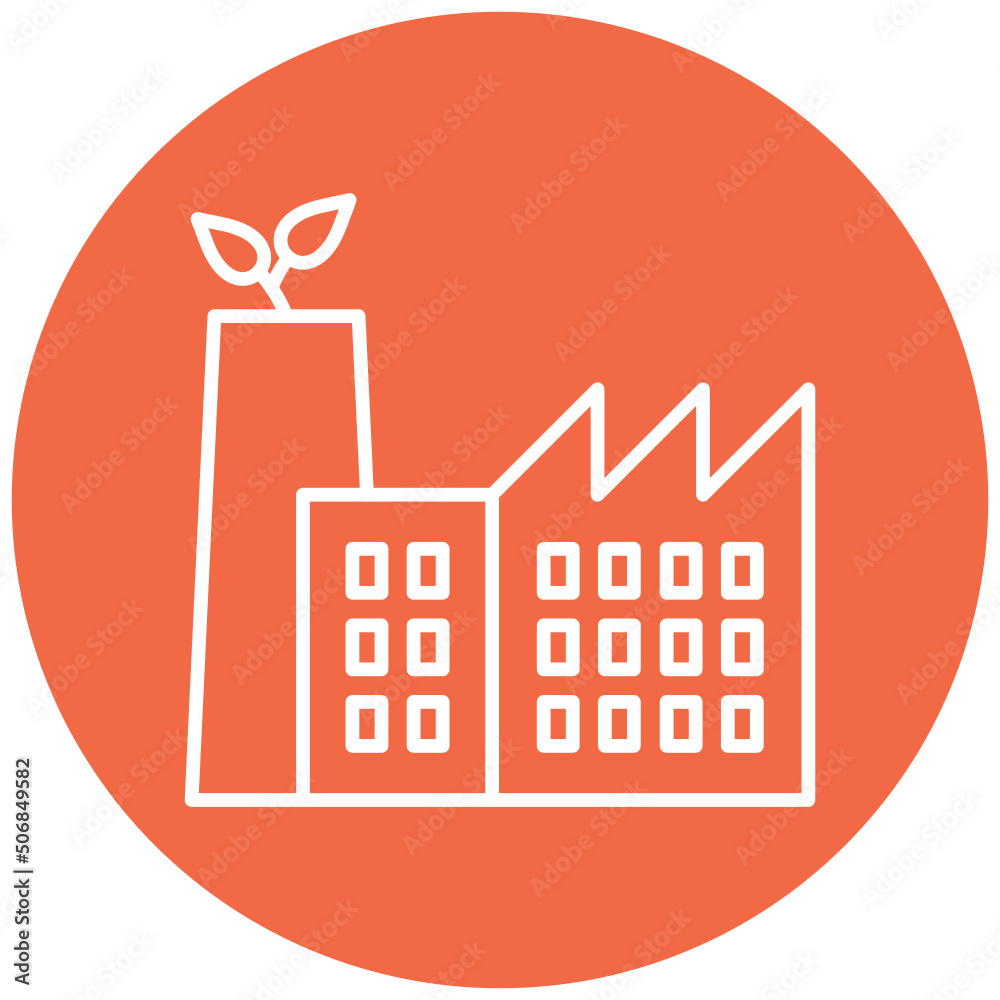 Green Factory Icon